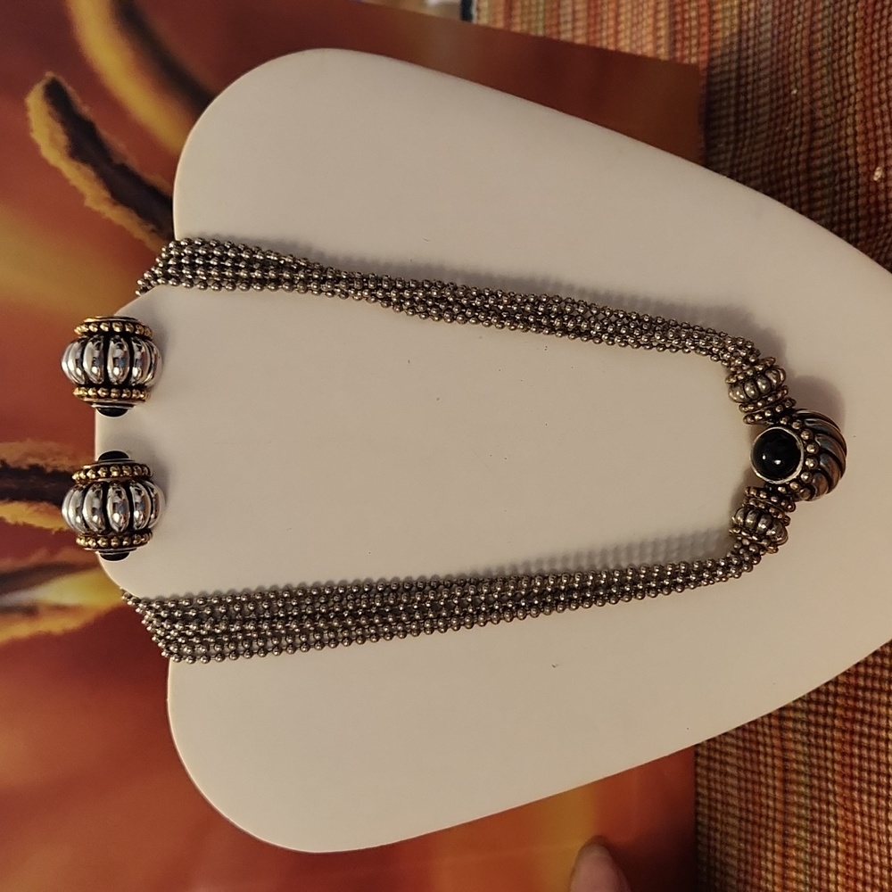 Modern Choker & Clip Earrings - Picture 2 of 5